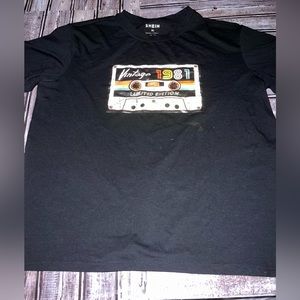 Shein woman’s graphic tee shirt 1981 designs